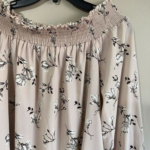 Carol Christian large off the shoulder beige top - Picture 2 of 6